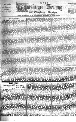 Neue Würzburger Zeitung Sonntag 31. August 1873