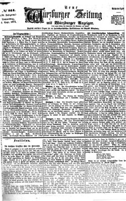 Neue Würzburger Zeitung Donnerstag 4. September 1873