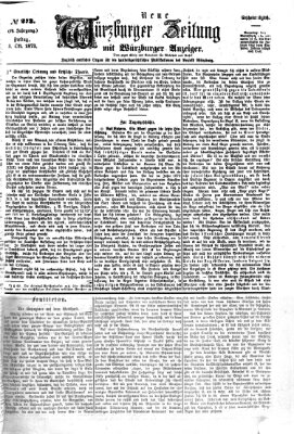 Neue Würzburger Zeitung Freitag 3. Oktober 1873