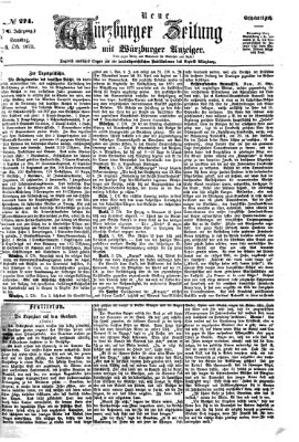 Neue Würzburger Zeitung Samstag 4. Oktober 1873