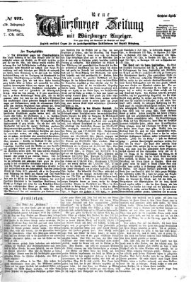 Neue Würzburger Zeitung Dienstag 7. Oktober 1873