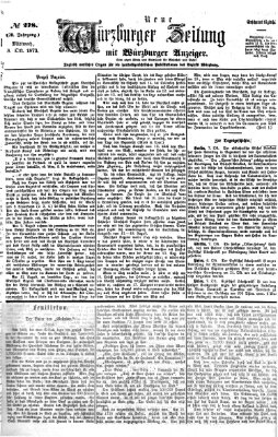 Neue Würzburger Zeitung Mittwoch 8. Oktober 1873