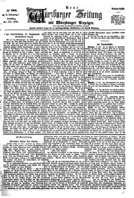 Neue Würzburger Zeitung Samstag 11. Oktober 1873