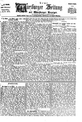 Neue Würzburger Zeitung Donnerstag 16. Oktober 1873