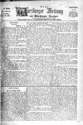 Neue Würzburger Zeitung Samstag 18. Oktober 1873