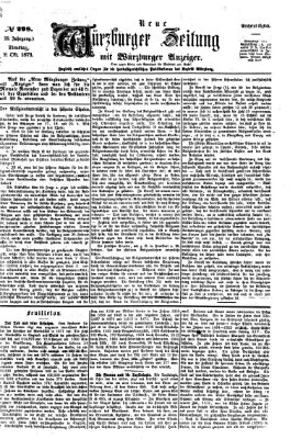 Neue Würzburger Zeitung Dienstag 28. Oktober 1873