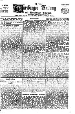 Neue Würzburger Zeitung Donnerstag 30. Oktober 1873