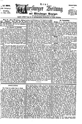 Neue Würzburger Zeitung Samstag 1. November 1873