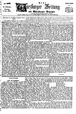 Neue Würzburger Zeitung Sonntag 2. November 1873