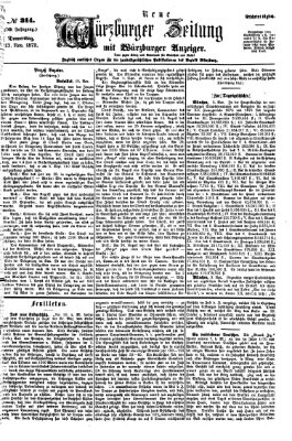 Neue Würzburger Zeitung Donnerstag 13. November 1873