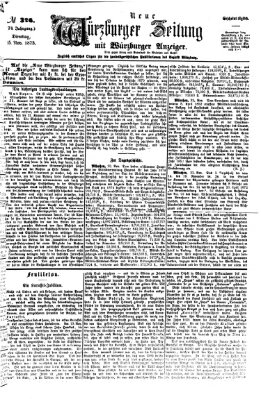 Neue Würzburger Zeitung Dienstag 25. November 1873