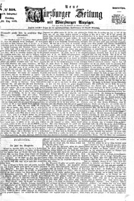 Neue Würzburger Zeitung Sonntag 21. Dezember 1873