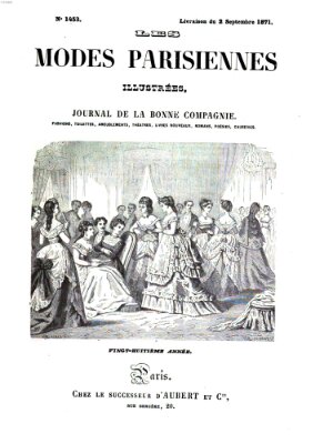 Les Modes parisiennes Samstag 2. September 1871