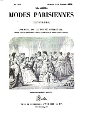 Les Modes parisiennes Samstag 18. November 1871