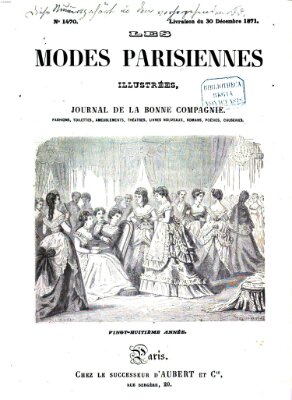 Les Modes parisiennes Samstag 30. Dezember 1871