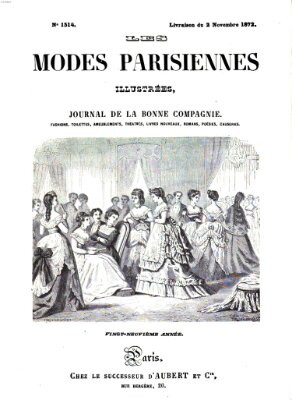 Les Modes parisiennes Samstag 2. November 1872