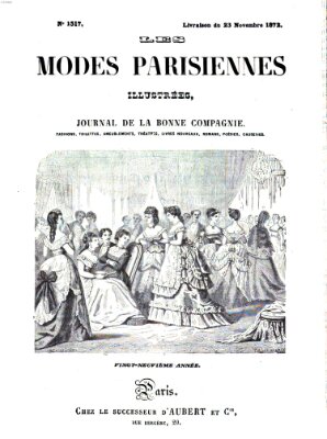 Les Modes parisiennes Samstag 23. November 1872