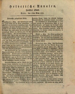 Der Helvetische Zuhörer Mittwoch 16. Mai 1798