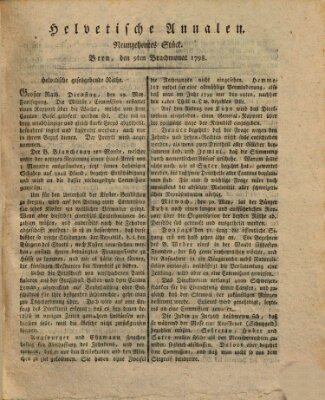 Der Helvetische Zuhörer Samstag 9. Juni 1798