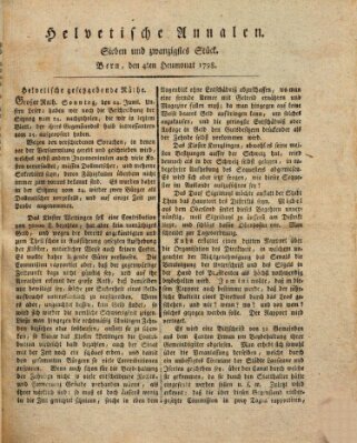 Der Helvetische Zuhörer Montag 4. Juni 1798