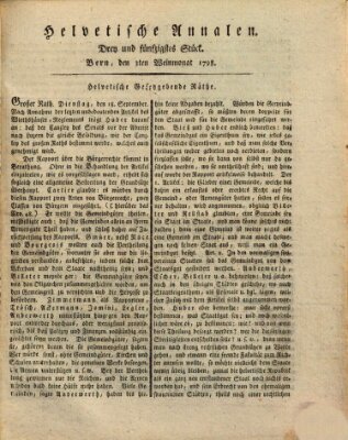 Der Helvetische Zuhörer Mittwoch 3. Oktober 1798