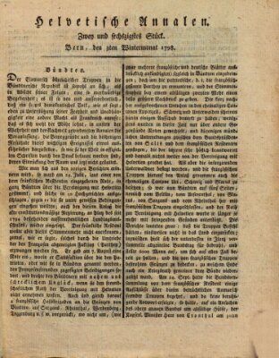 Der Helvetische Zuhörer Samstag 3. November 1798