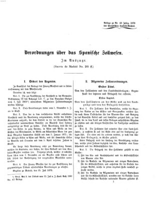 Preußisches Handels-Archiv Freitag 28. Oktober 1870