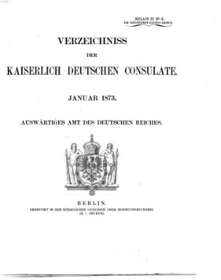 Preußisches Handels-Archiv Freitag 31. Januar 1873