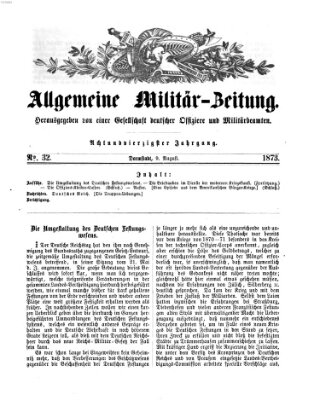 Allgemeine Militär-Zeitung Samstag 9. August 1873