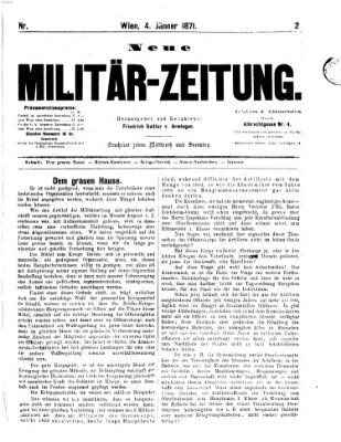 Neue Militär-Zeitung (Militär-Zeitung) Mittwoch 4. Januar 1871