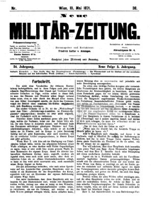 Neue Militär-Zeitung (Militär-Zeitung) Mittwoch 10. Mai 1871