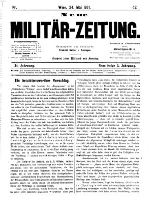 Neue Militär-Zeitung (Militär-Zeitung) Mittwoch 24. Mai 1871