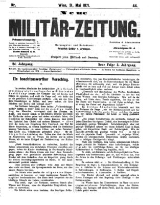 Neue Militär-Zeitung (Militär-Zeitung) Mittwoch 31. Mai 1871