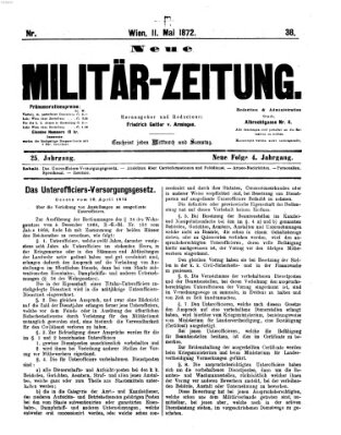 Neue Militär-Zeitung (Militär-Zeitung) Samstag 11. Mai 1872