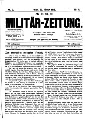 Neue Militär-Zeitung (Militär-Zeitung) Mittwoch 29. Januar 1873