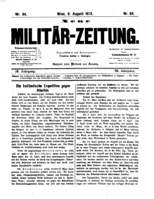 Neue Militär-Zeitung (Militär-Zeitung) Samstag 9. August 1873