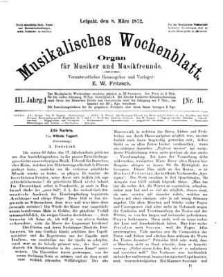 Musikalisches Wochenblatt Freitag 8. März 1872