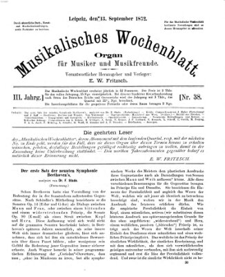 Musikalisches Wochenblatt Freitag 13. September 1872