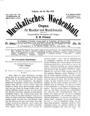 Musikalisches Wochenblatt Freitag 16. Mai 1873