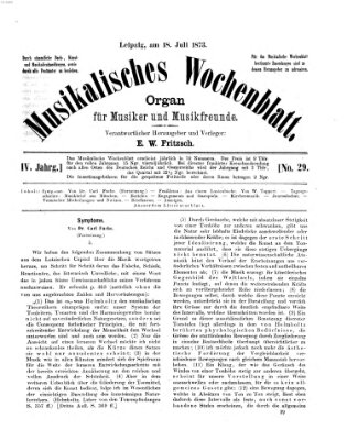 Musikalisches Wochenblatt Freitag 18. Juli 1873