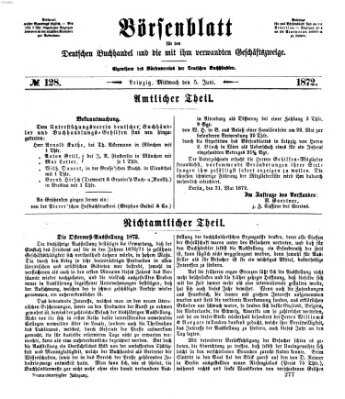 Börsenblatt für den deutschen Buchhandel Mittwoch 5. Juni 1872