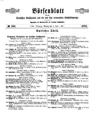 Börsenblatt für den deutschen Buchhandel Montag 8. Juli 1872