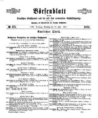 Börsenblatt für den deutschen Buchhandel Dienstag 30. Juli 1872