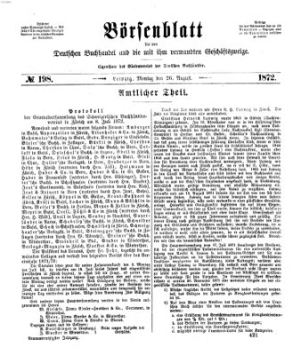 Börsenblatt für den deutschen Buchhandel Montag 26. August 1872