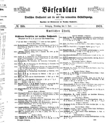 Börsenblatt für den deutschen Buchhandel Dienstag 8. Juli 1873