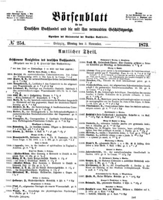 Börsenblatt für den deutschen Buchhandel Montag 3. November 1873