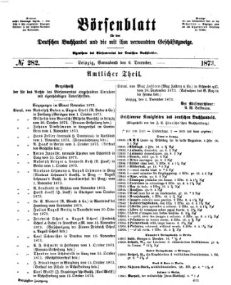 Börsenblatt für den deutschen Buchhandel Samstag 6. Dezember 1873