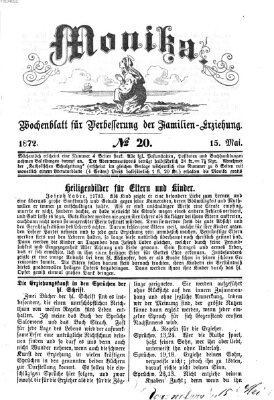 Katholische Schulzeitung (Bayerische Schulzeitung) Mittwoch 15. Mai 1872