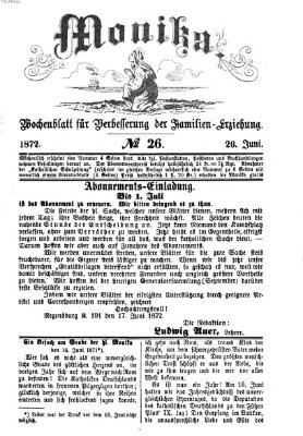 Katholische Schulzeitung (Bayerische Schulzeitung) Mittwoch 26. Juni 1872