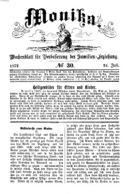 Katholische Schulzeitung (Bayerische Schulzeitung) Mittwoch 24. Juli 1872